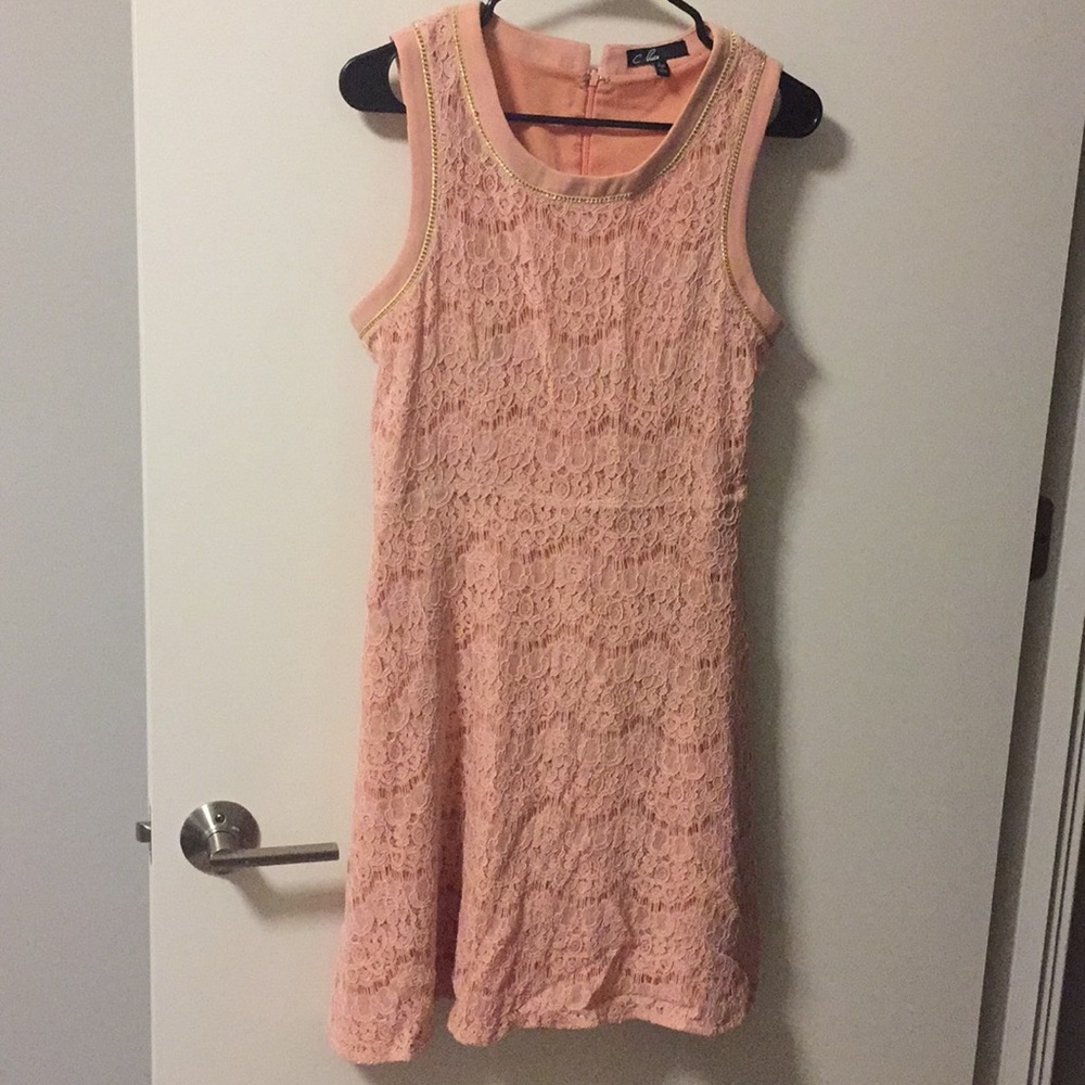 Lace spring cocktail dress
